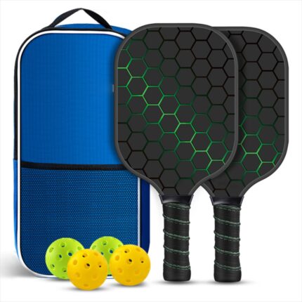 Green Honeycomb Pickleball Kit