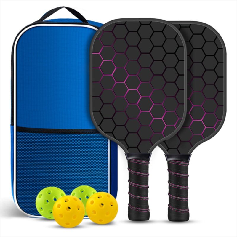 Custom Pink Honeycomb Pickleball Kit