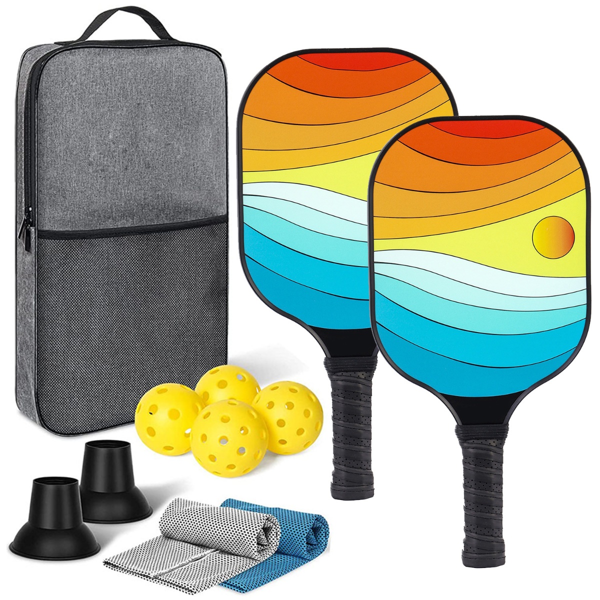 where-to-buy-portable-pickleball-kit-from-china-supplier (9) Portable Pickleball Kit with Ball Pickers