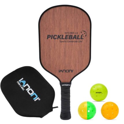 Wooden Print Pickleball Paddle