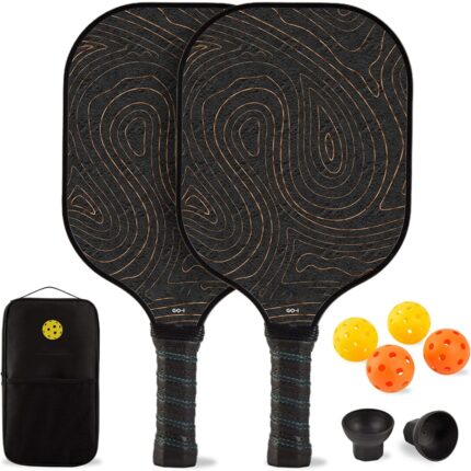 Set of 2 Rackets and 4 Pickle Balls