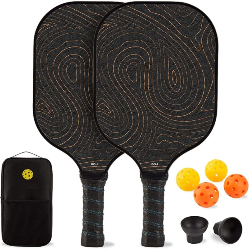 Set of 2 Rackets and 4 Pickle Balls